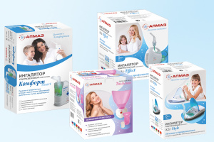 Встречайте обновлённые ингаляторы ТМ «Алмаз» в новой упаковке!